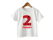 Custom 2nd Birthday Spiderman Inspired t Shirt Gift For Toddler Boys