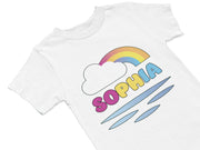 Custom your Birthday Girl Name on Rainbow tee Perfect for Birthday