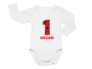 a white t - shirt with the number six on it