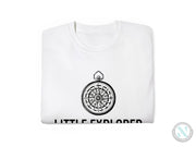 a white t - shirt with a picture of a clock on it