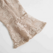 SkipStars Dazling Silver Lace Girls Dress