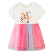 CUTE UNICORN PRINTED KNEE HIGH FROCK - SkipStars