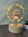 Custom Name Teddy Bear Inspired Night Light Gift for Kids