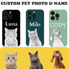 Custom Pet Sketch on Phone Case for Pet Lover Dog Mom, Pet Sketch iPhone Cover