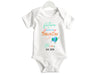 Baby Girl Personalized Name & Date Bodysuit With Future World Traveler Text