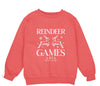 a pink sweatshirt with the words, custom name and a wreath of leaves