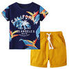 CALIFORNIA PRINT T-SHIRT AND SHORT SET