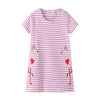 PINK & WHITE FLORAL DESIGN T-SHIRT - SkipStars