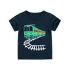 RAILWAY TRAIN PRINTED GRAPHIC T-SHIRT - SkipStars